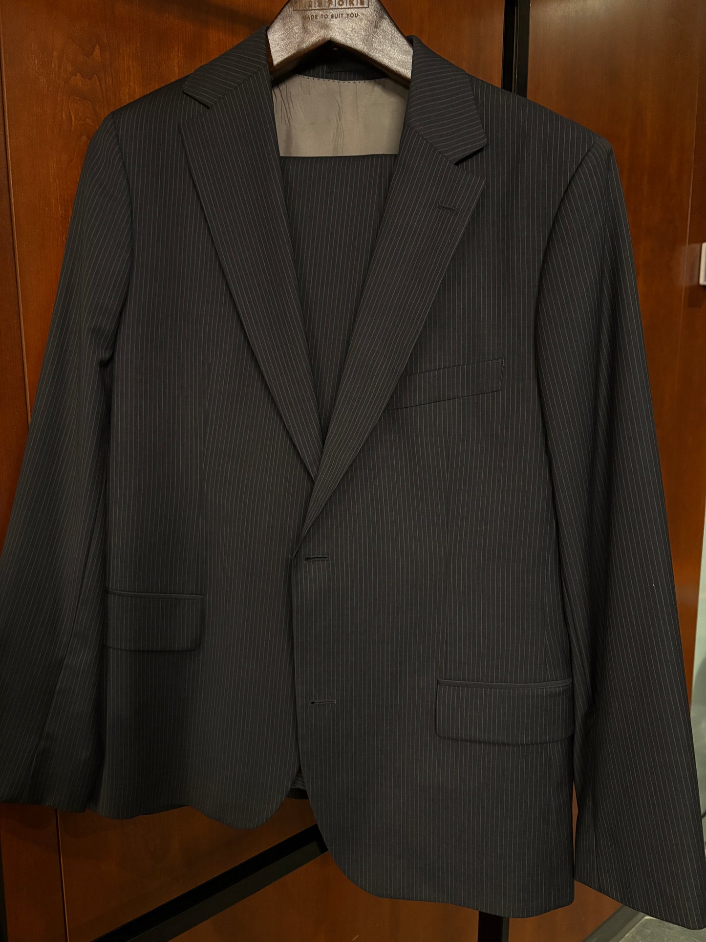 Striped Black Full Suit (Multiple Sizes)