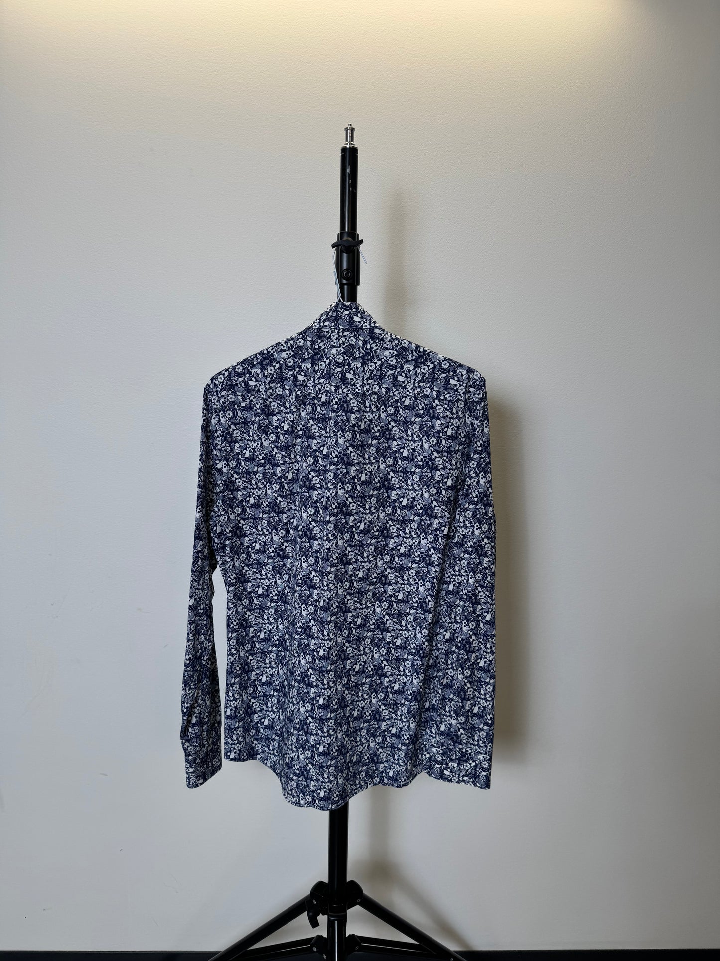 Floral Blue Dress Shirt (Size 15)