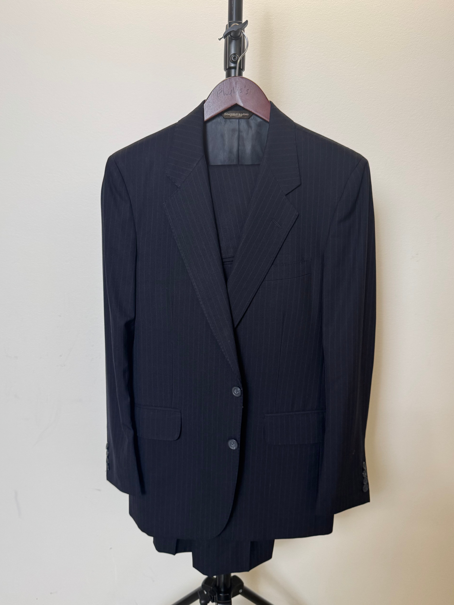 Striped Black Blazer / Pants (Tall Medium)
