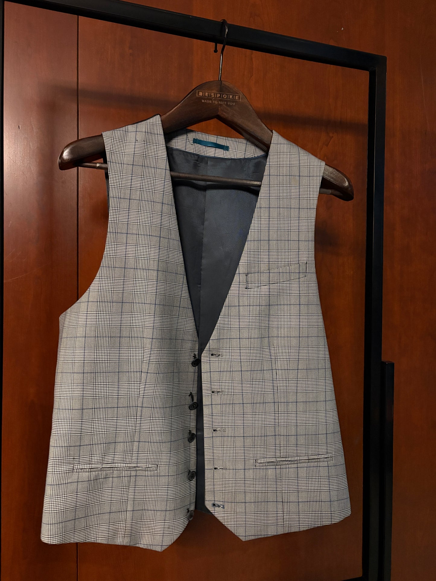 Striped Grey Vest (Medium)