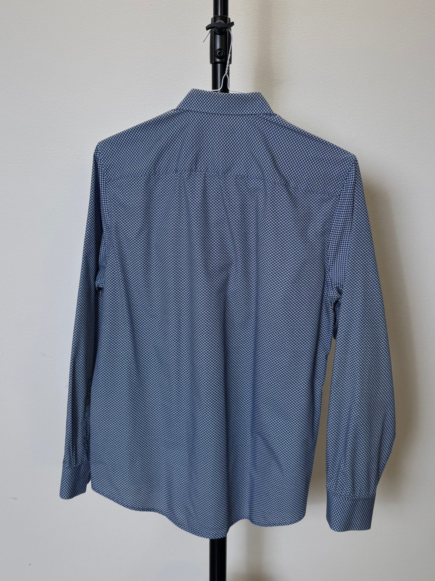 Pattern Blue Dress Shirt (Size 15)