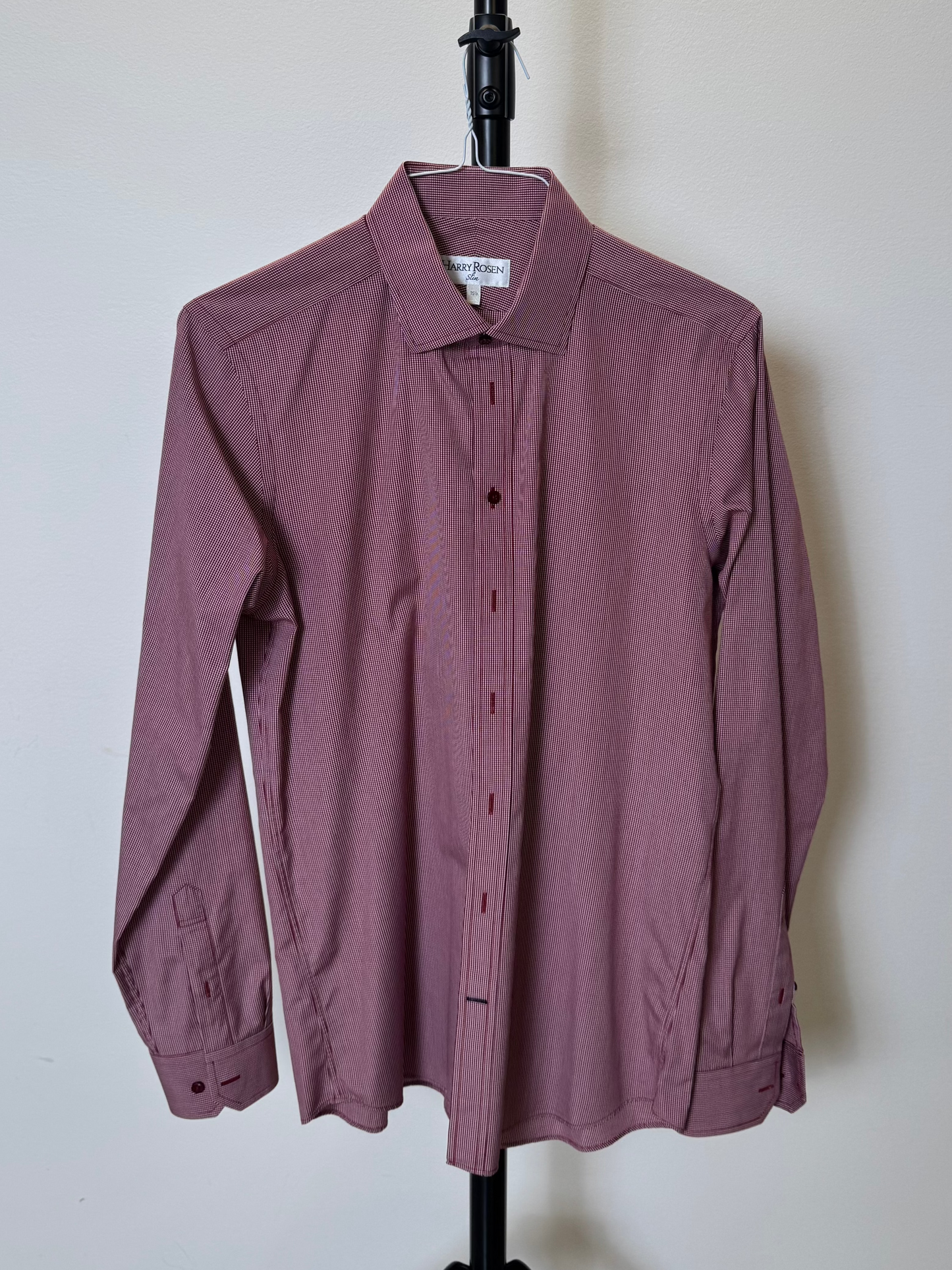 Checkered Red Shirt (Slim 15.5)