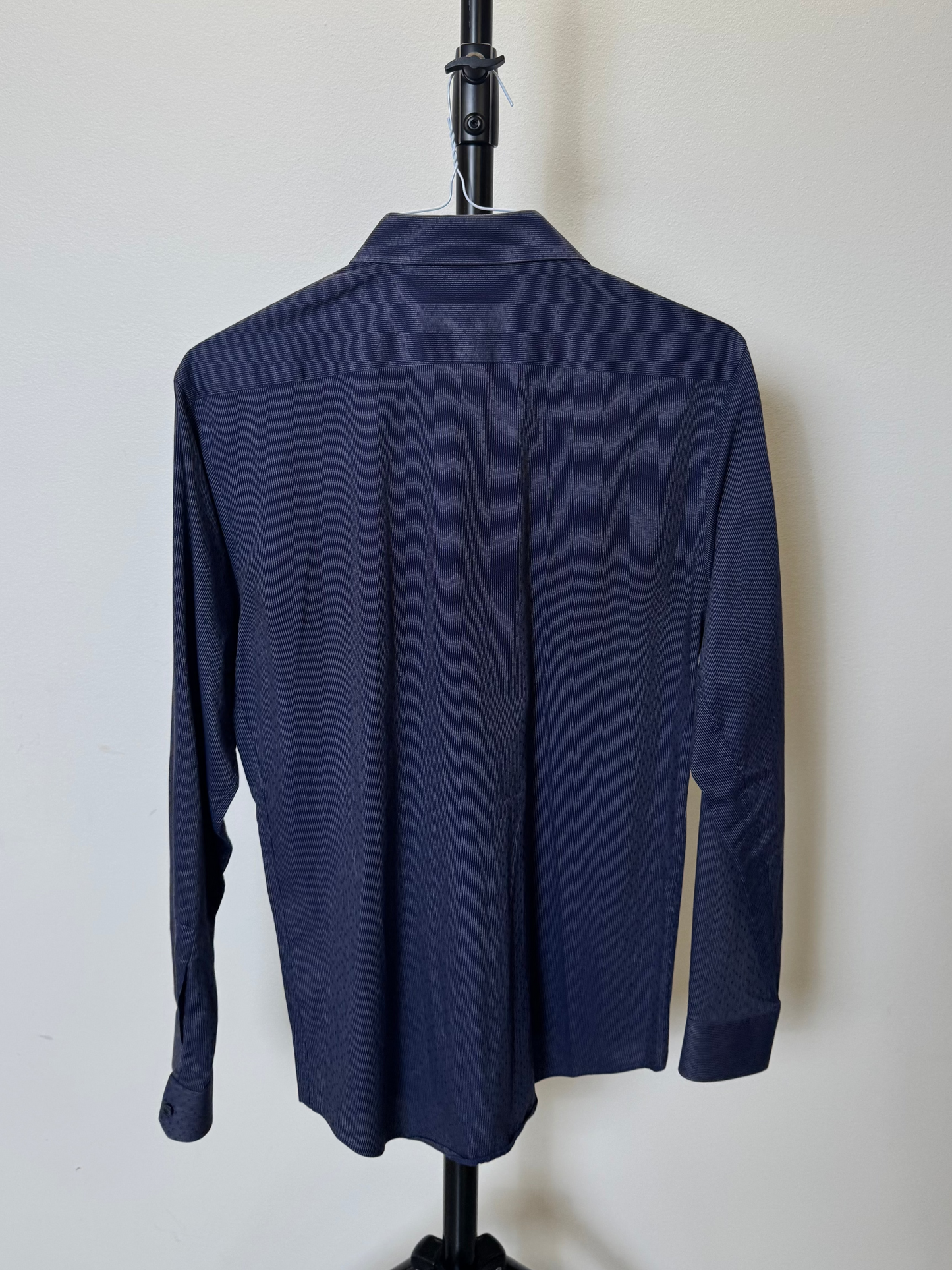 Pattern Blue Dress Shirt (Size 16)