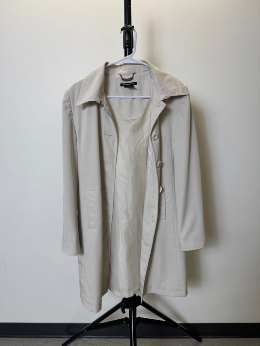 Cream Trench Coat (Medium)