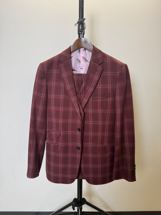 Maroon Blazer / Vest / Pants (Medium)