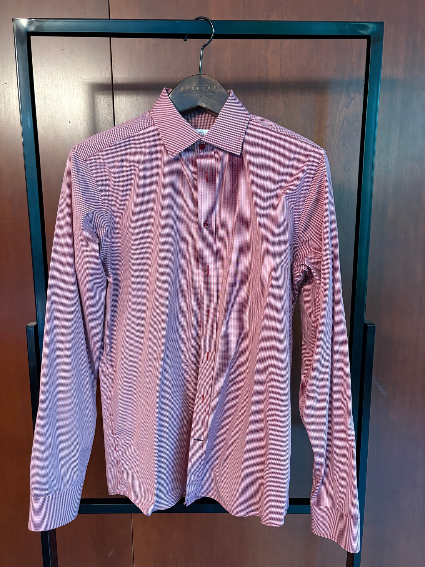 Checkered Red Dress Shirt (Size 15.5 Slim)