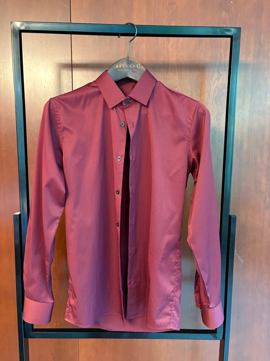 Velvet Red Dress Shirt (Multiple Sizes)