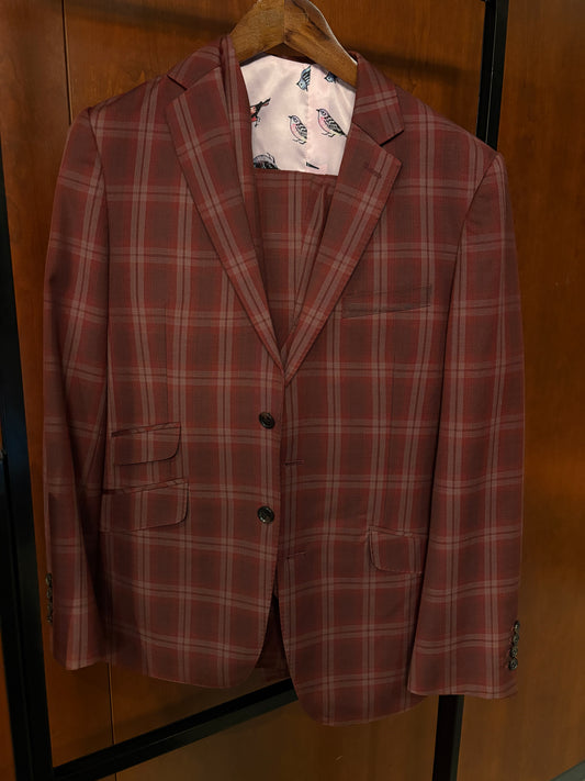 Maroon Full Suit (Medium Blazer/Vest/Pants)
