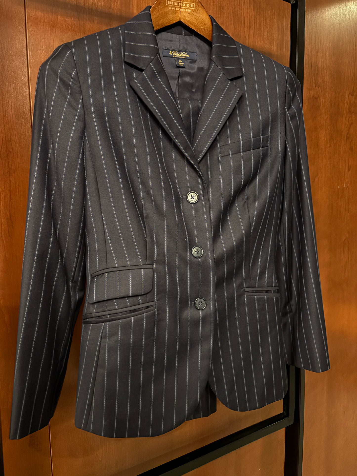 Women's Striped Navy Full Suit (Multiple Sizes)