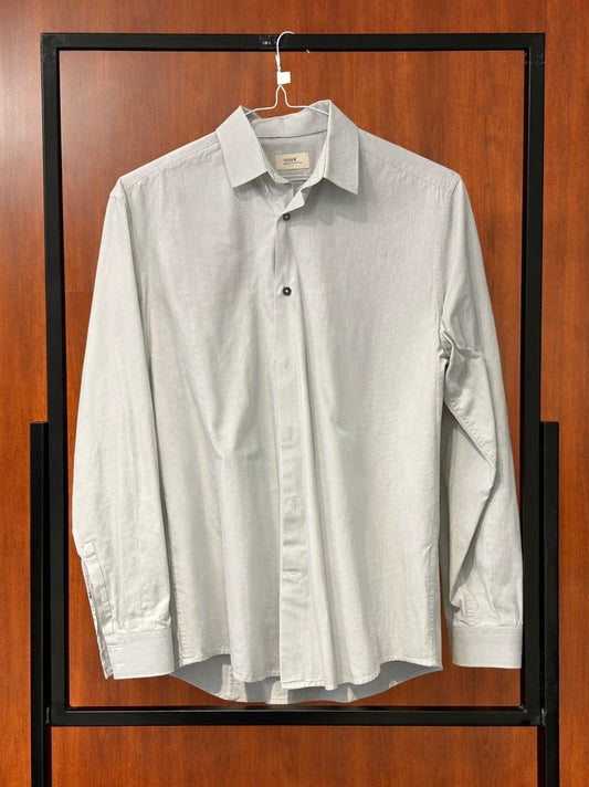 Striped Light Grey Dress Shirt