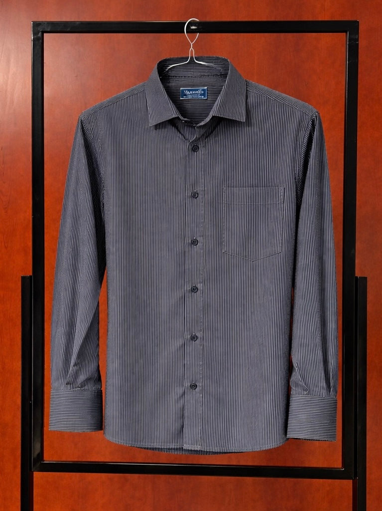 Striped Navy Blue Shirt