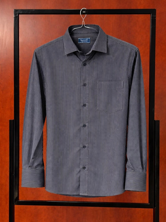 Striped Navy Blue Shirt