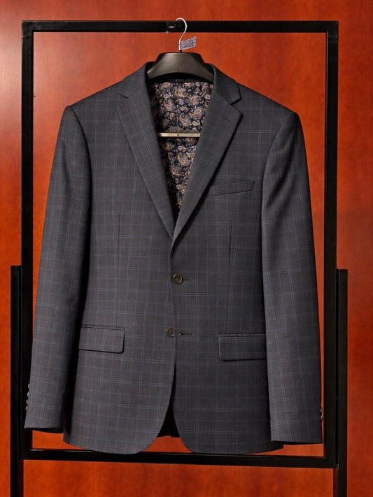 Checkered Black/Navy Blazer