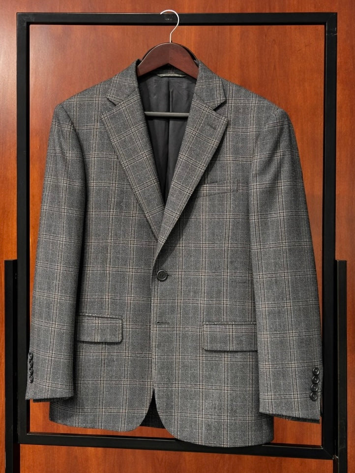 Checkered Dark Grey Blazer