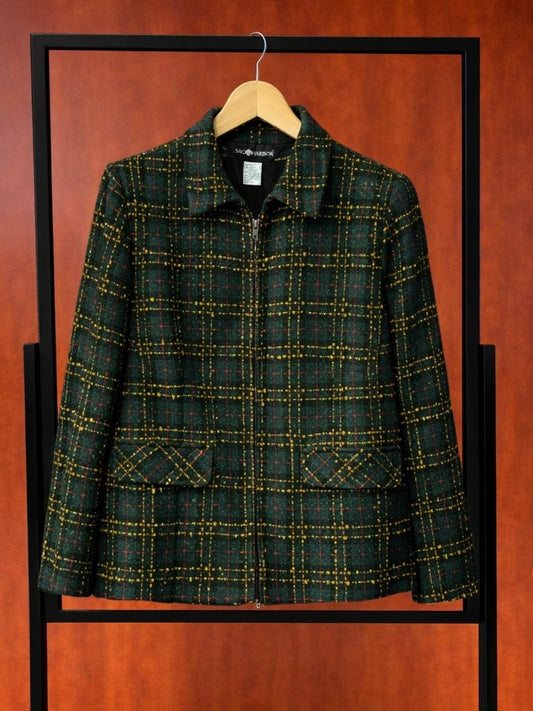 Checkered Green Jacket/Blazer