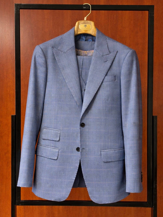 Striped/Checkered Blue Suit