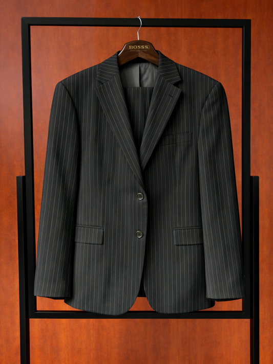 Striped Black Suit