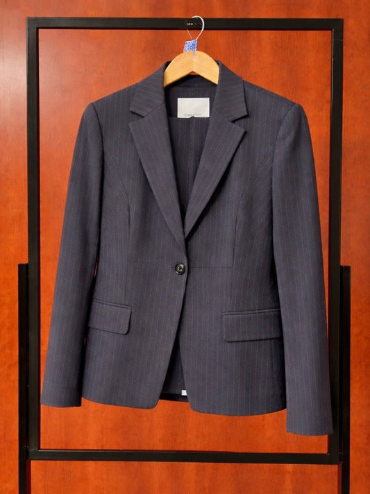 Striped Black/Navy Suit