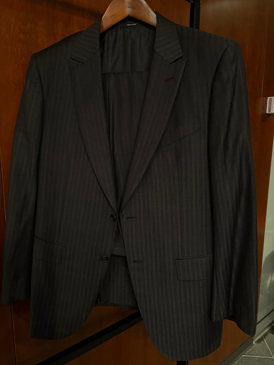Striped Black Full Suit (Multiple Sizes)